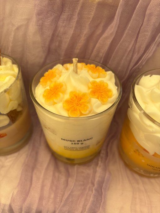 Bougie gourmande musc blanc