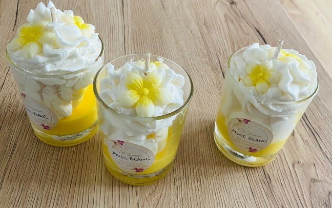 Bougie gourmande musc blanc