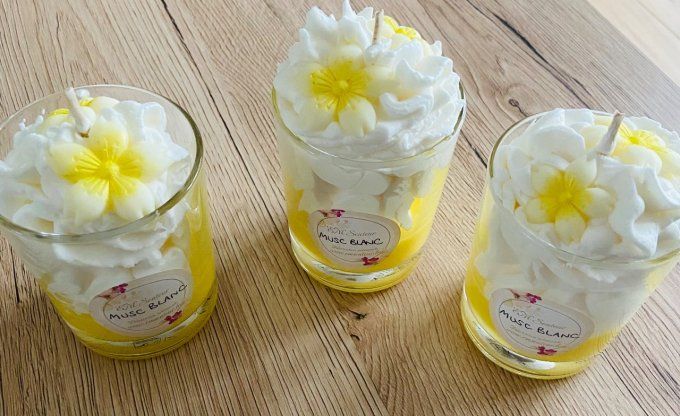 Bougie gourmande musc blanc