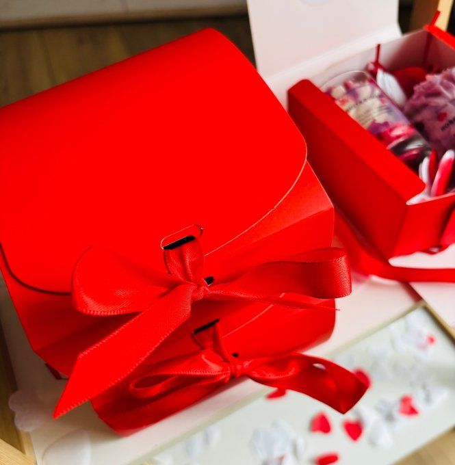 Coffret saint Valentin 2 bougies 