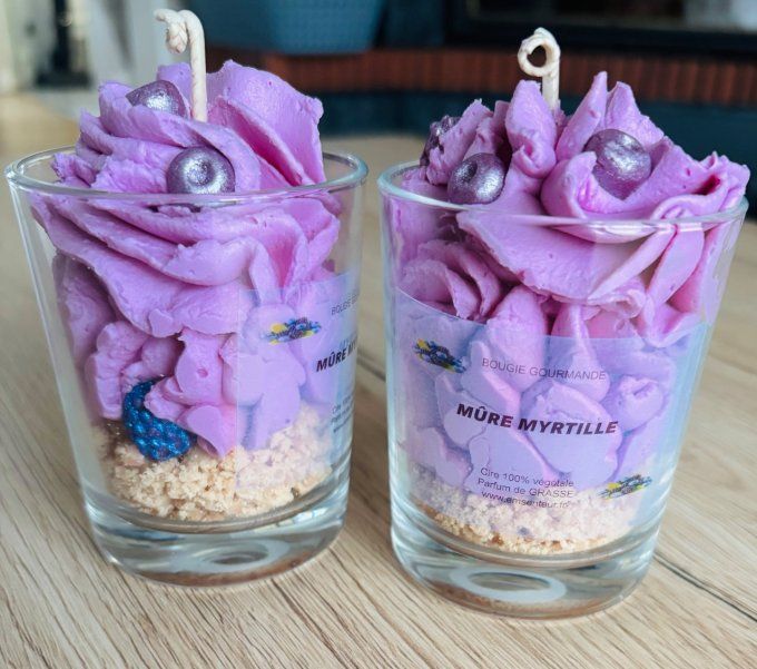 Bougie gourmande Mûre myrtille