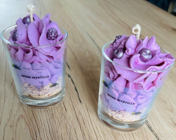 Bougie gourmande Mûre myrtille
