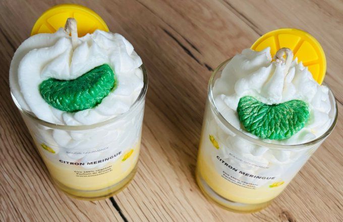 Bougie gourmande citron meringué
