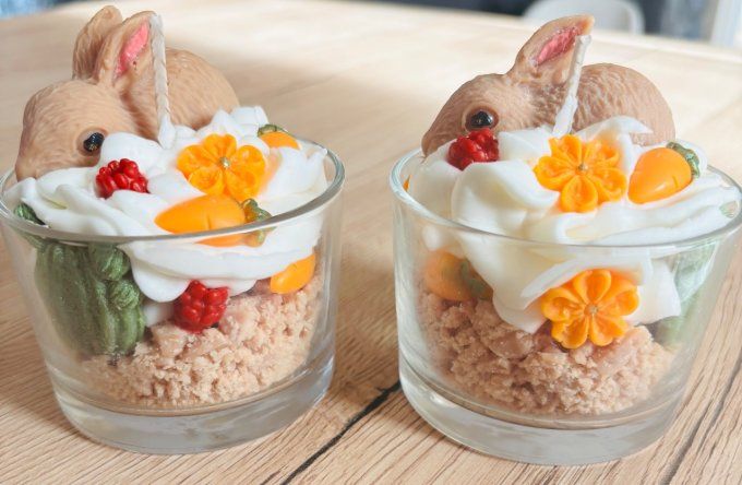Bougie Lapin  Cookies Chocolat