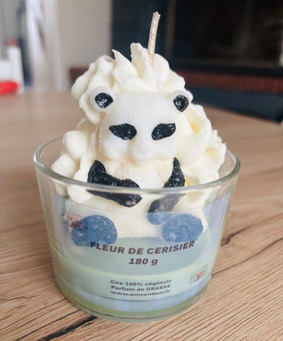 Bougie Panda Fleur de Cerisier