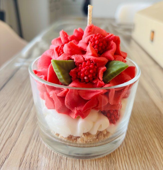 Bougie gourmande Framboise Caramel