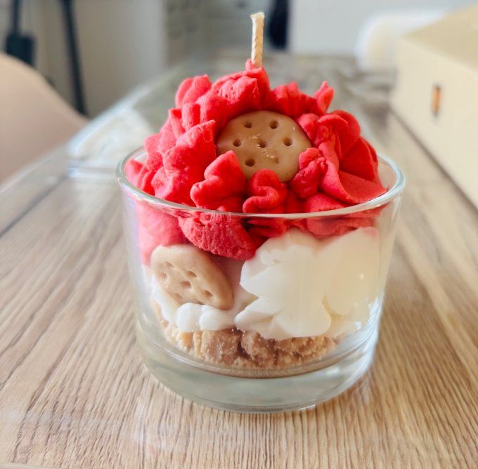 Bougie gourmande Framboise Caramel