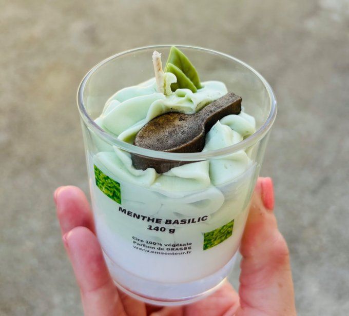 Bougie gourmande Menthe et Basilic