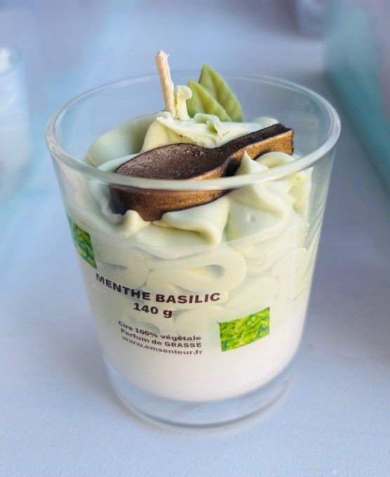 Bougie gourmande Menthe et Basilic