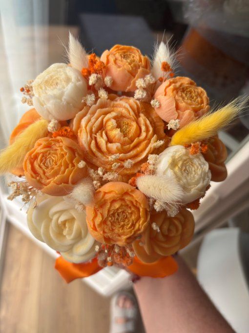Bouquet de cire parfumée Orange
