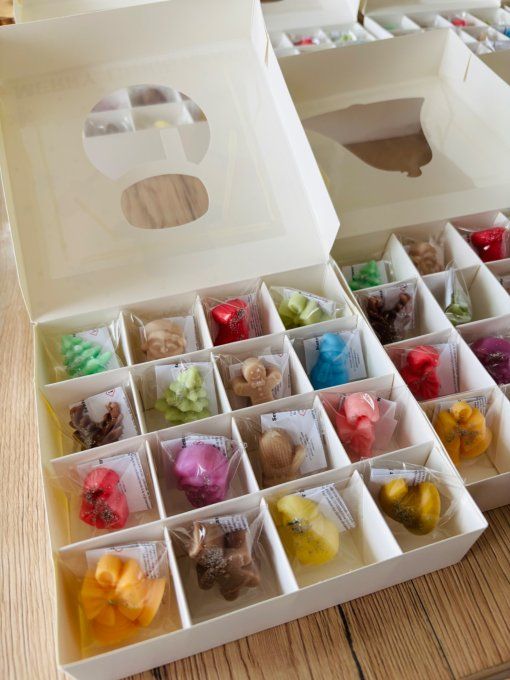 Coffret de 16 fondants parfumés 