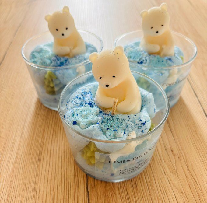 Bougie Cimes enneigées 