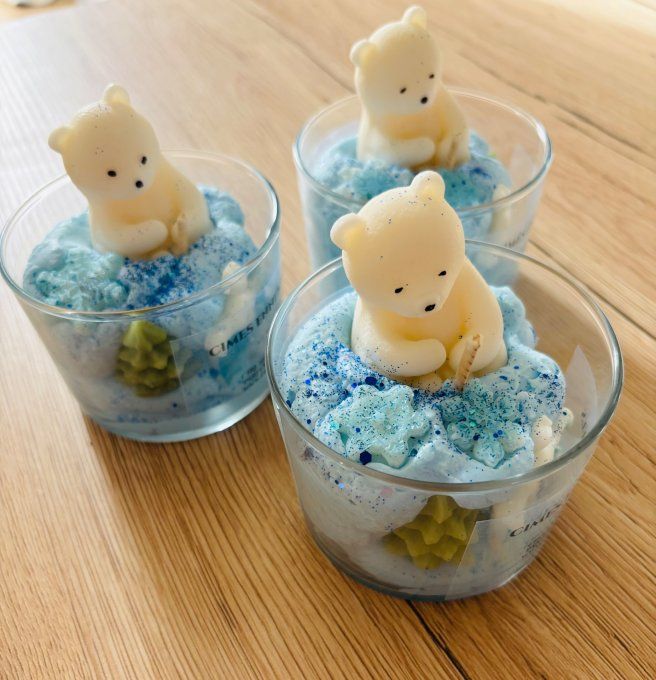 Bougie Cimes enneigées 