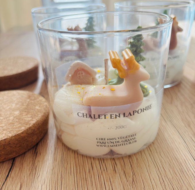 Bougie Chalet en Laponie