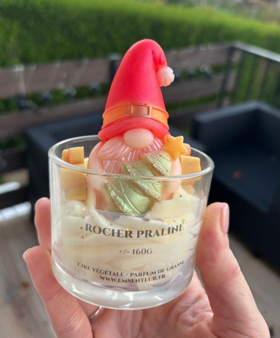 Bougie Gnome de Noël 