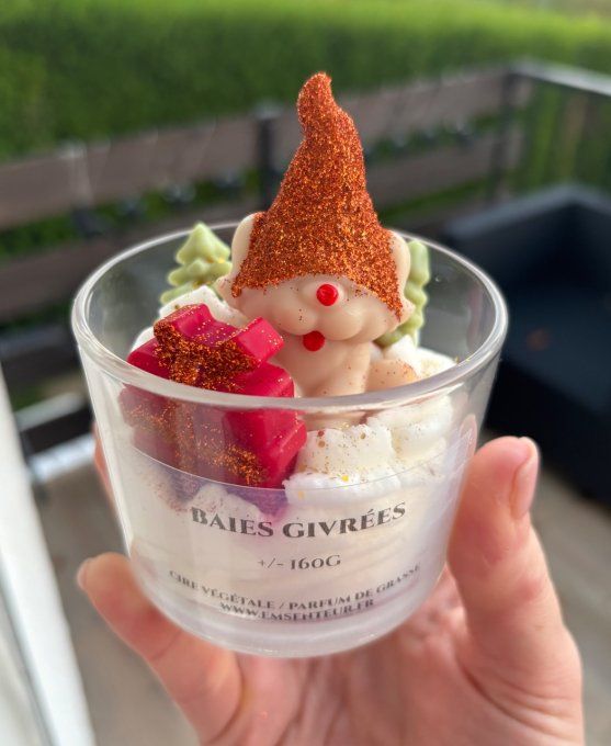 Bougie Chien de Noël 