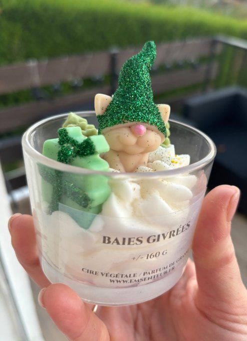 Bougie Chat de Noël 