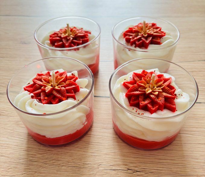 Bougie Fleur de Noël