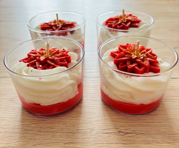 Bougie Fleur de Noël
