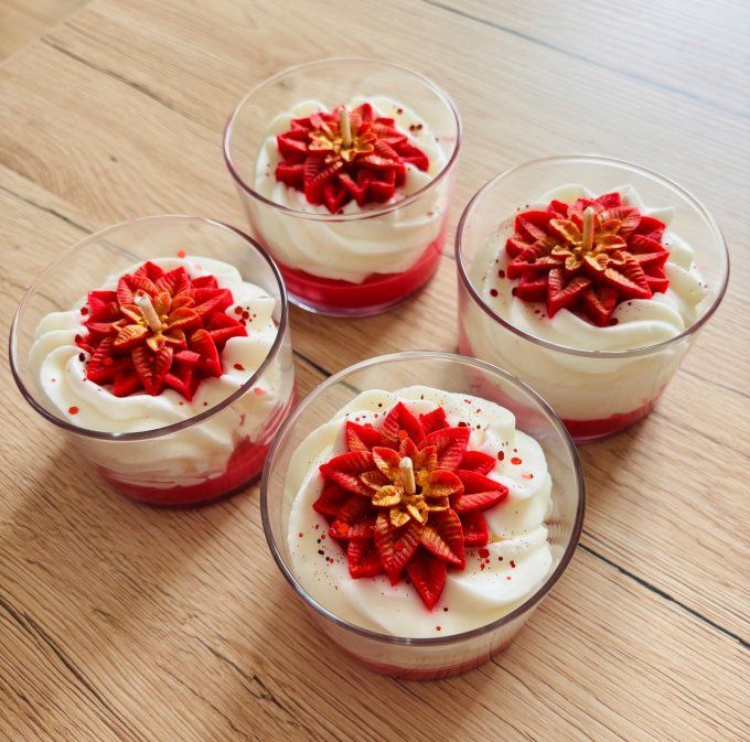 Bougie Fleur de Noël
