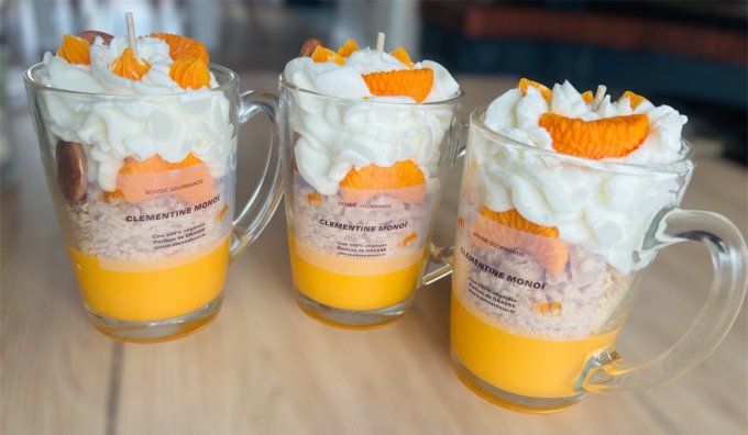 Bougie gourmande XL Clementine monoi